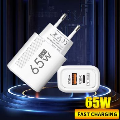 Total 65W GAN USB C Charger Fast Charging Quick High Speed Charger