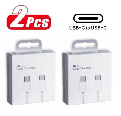 2 PCS 60W USB C to Type C Cable