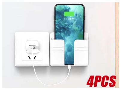 1-4pcs Wall Mounted Storage Box Multifunction Punch Free Organizer